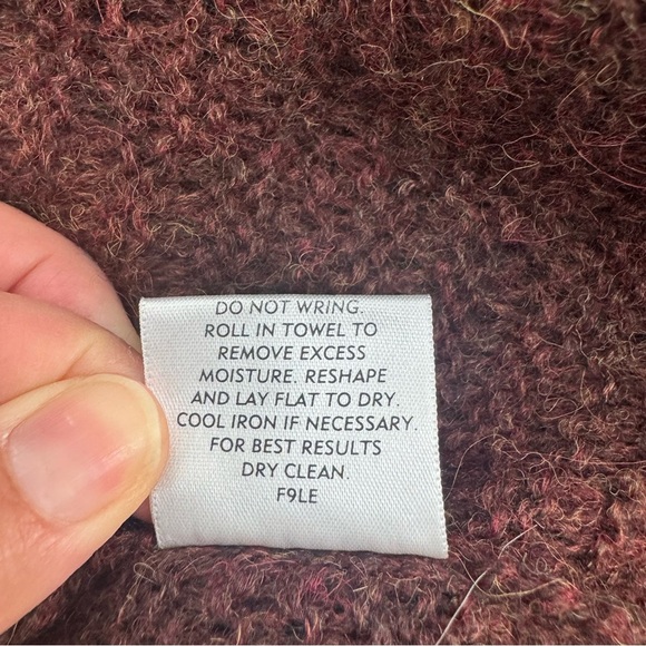 Eileen Fisher Brown Baby Alpaca Open Front Long Cardigan Cozy Minimalist XXL - Picture 8 of 12